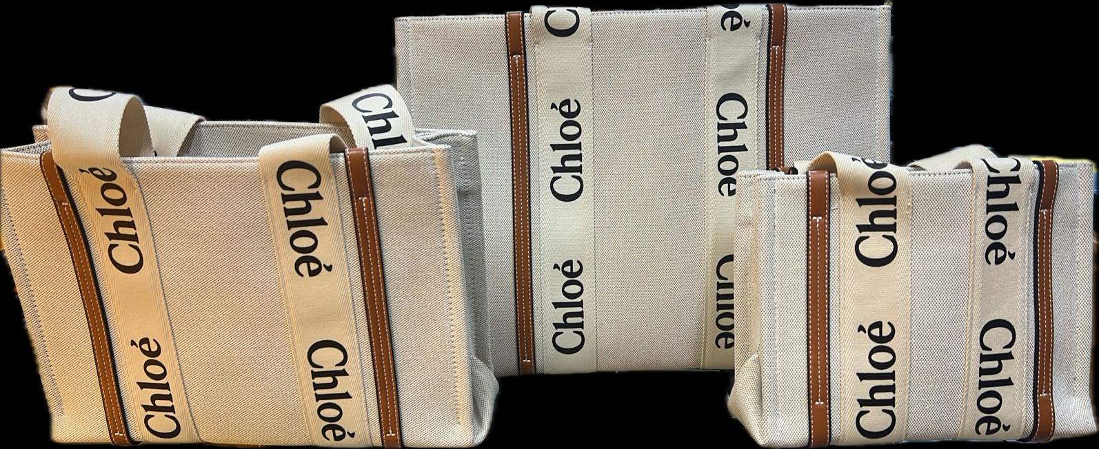 ChloƩ large Woody cotton tote bag - Bagistaofficial