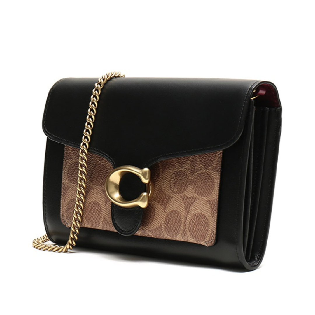 Coach Tabby shoulder bag "Black & Brown Monogram" - Bagistaofficial