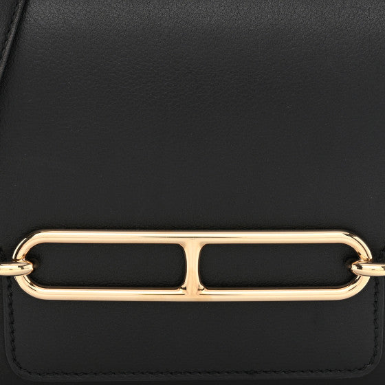 Hermes Evergrain Mini Sac Roulis Black