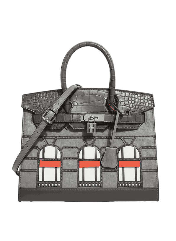 Hermes Sac Faubourg Birkin 20 Matte Alligator "White"