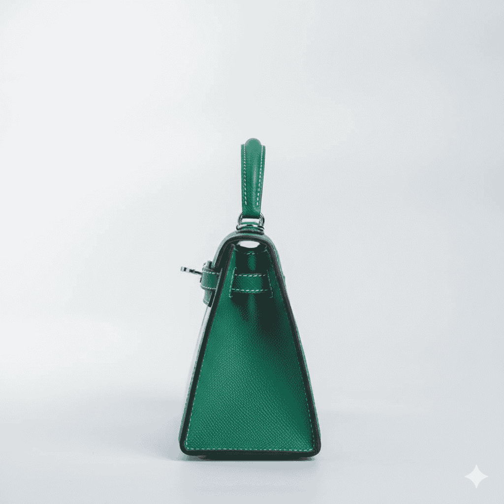 Hermes Kelly Canvas 19 Green