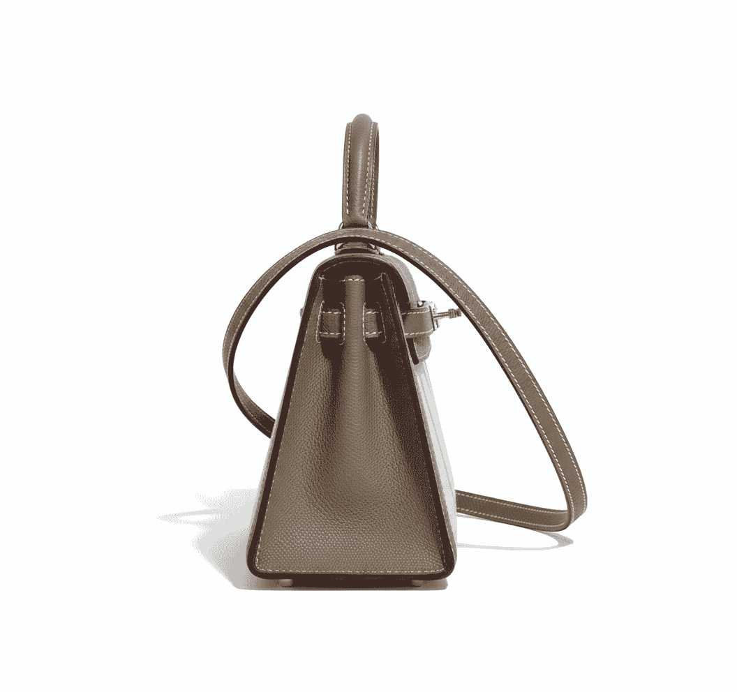 Hermes Kelly Canvas 19 Grey