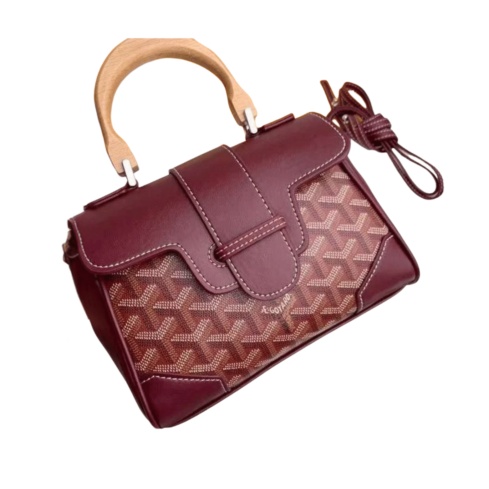 Goyard SaĂŻgon Souple Mini Bag Burgundy
