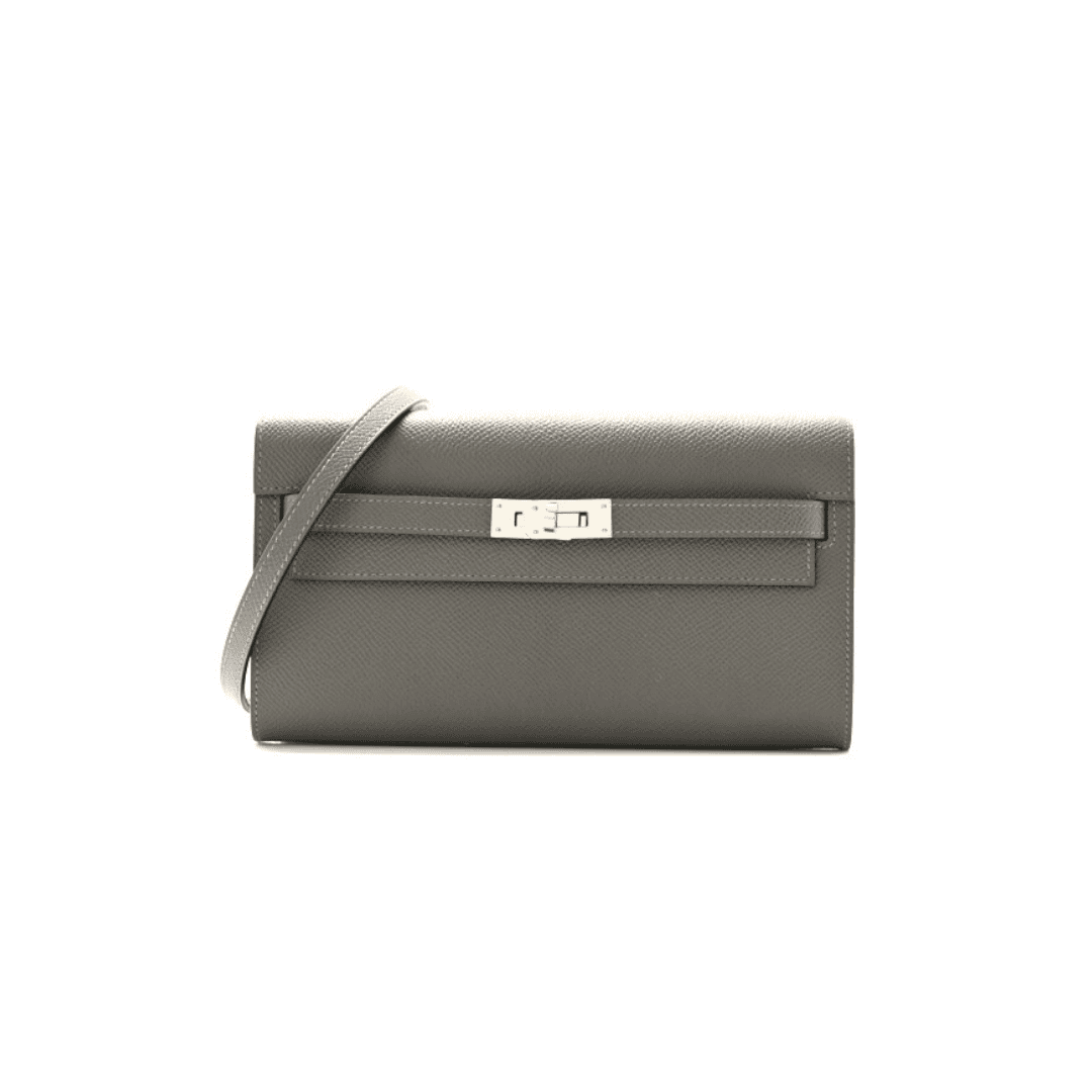 Hermes Epsom Verso Kelly Wallet To Go Nata Jaune Poussin