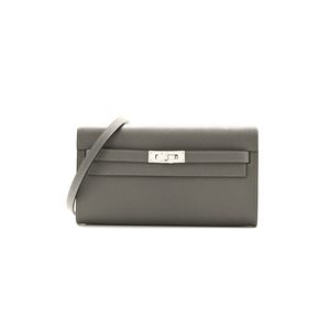 Hermes Epsom Verso Kelly Wallet To Go Nata Jaune Poussin