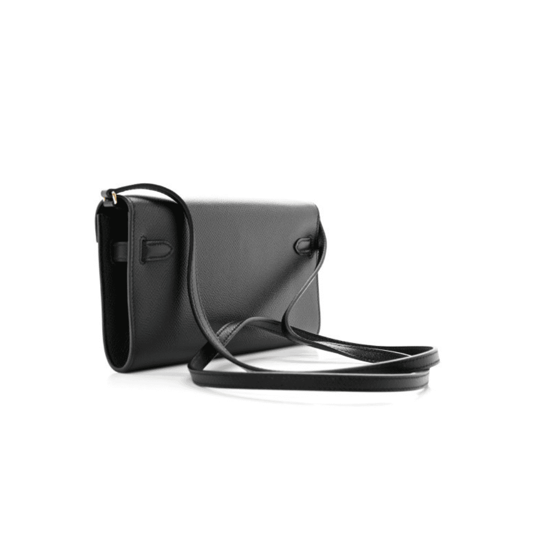 Hermes Epsom Kelly Wallet To Go Black