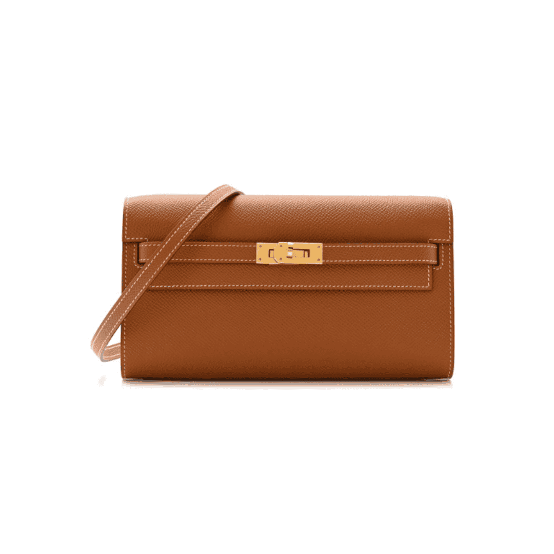 Hermes Epsom Verso Kelly Wallet To Go Nata Jaune Poussin