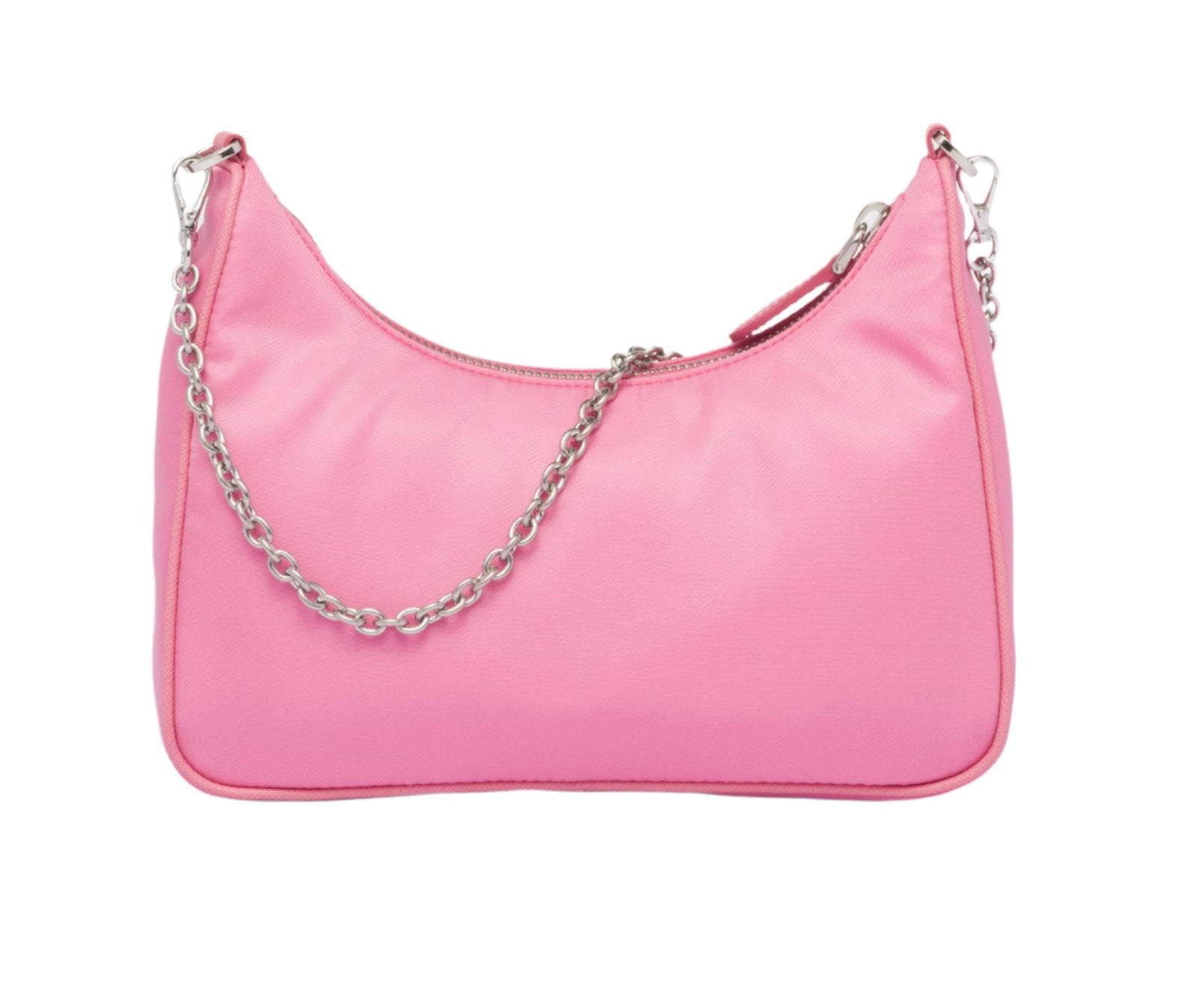 PRADA Nylon and Saffiano Leather Re-Edition 2005 Shoulder Bag "Pink" - Bagistaofficial