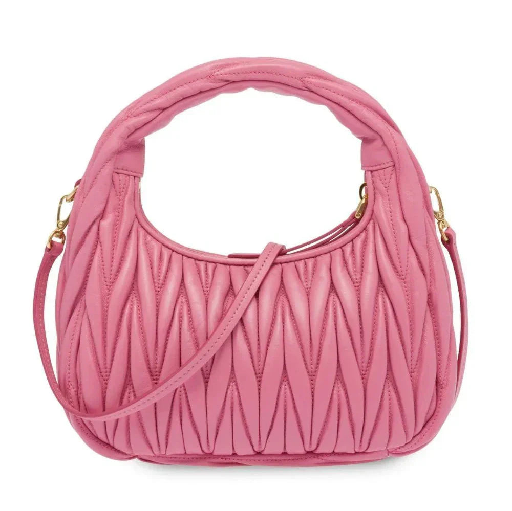 MIUMIU Wander Shoulder Bag in Matelassé Nappa Leather "Pink" - Bagistaofficial