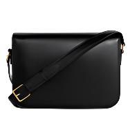 CELINE Classique Triomphe Bag In Shiny Calfskin "Black" - Bagistaofficial