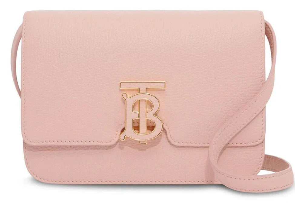 BURBERRY Mini Leather TB Cross-Body Bag "Pink" - Bagistaofficial