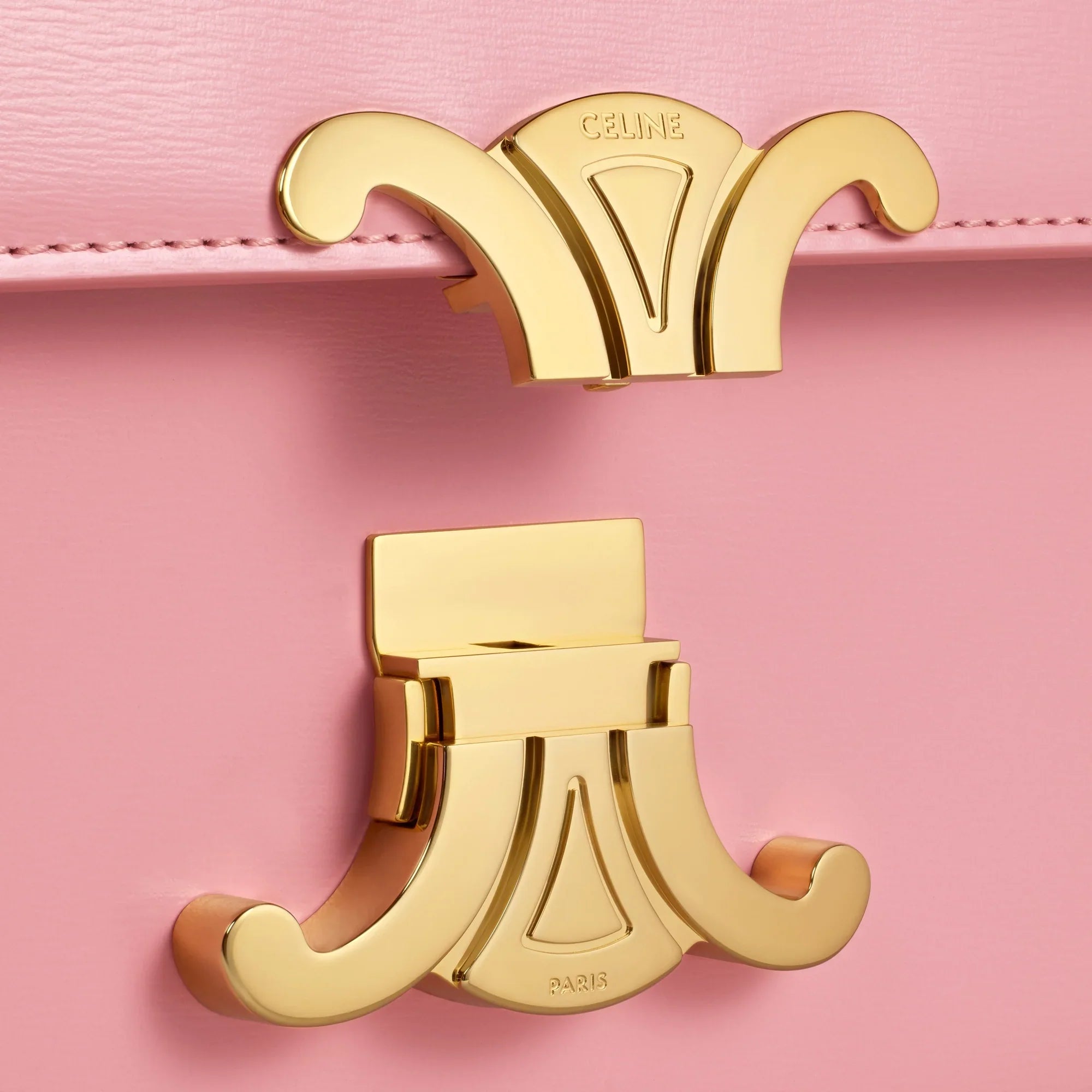 CELINE Shoulder Bag Claude In Natural Calfskin "Pink" - Bagistaofficial