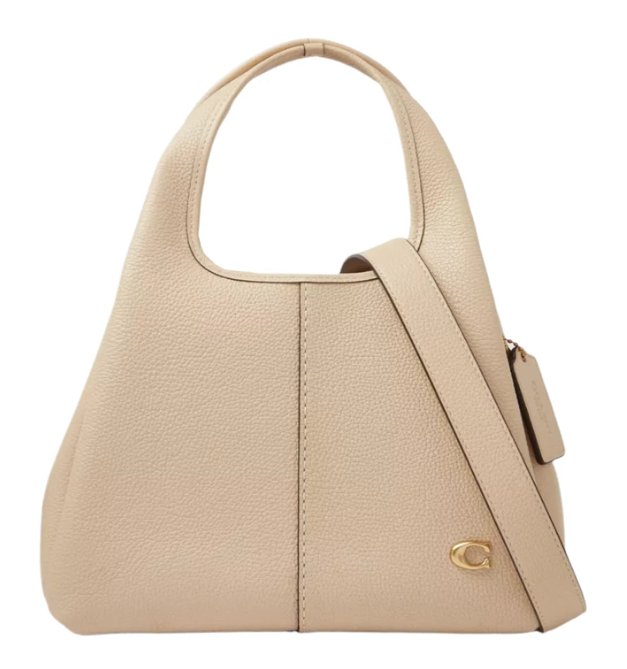 Coach Lana 23 pebbled leather shoulder bag "Ivory" - Bagistaofficial