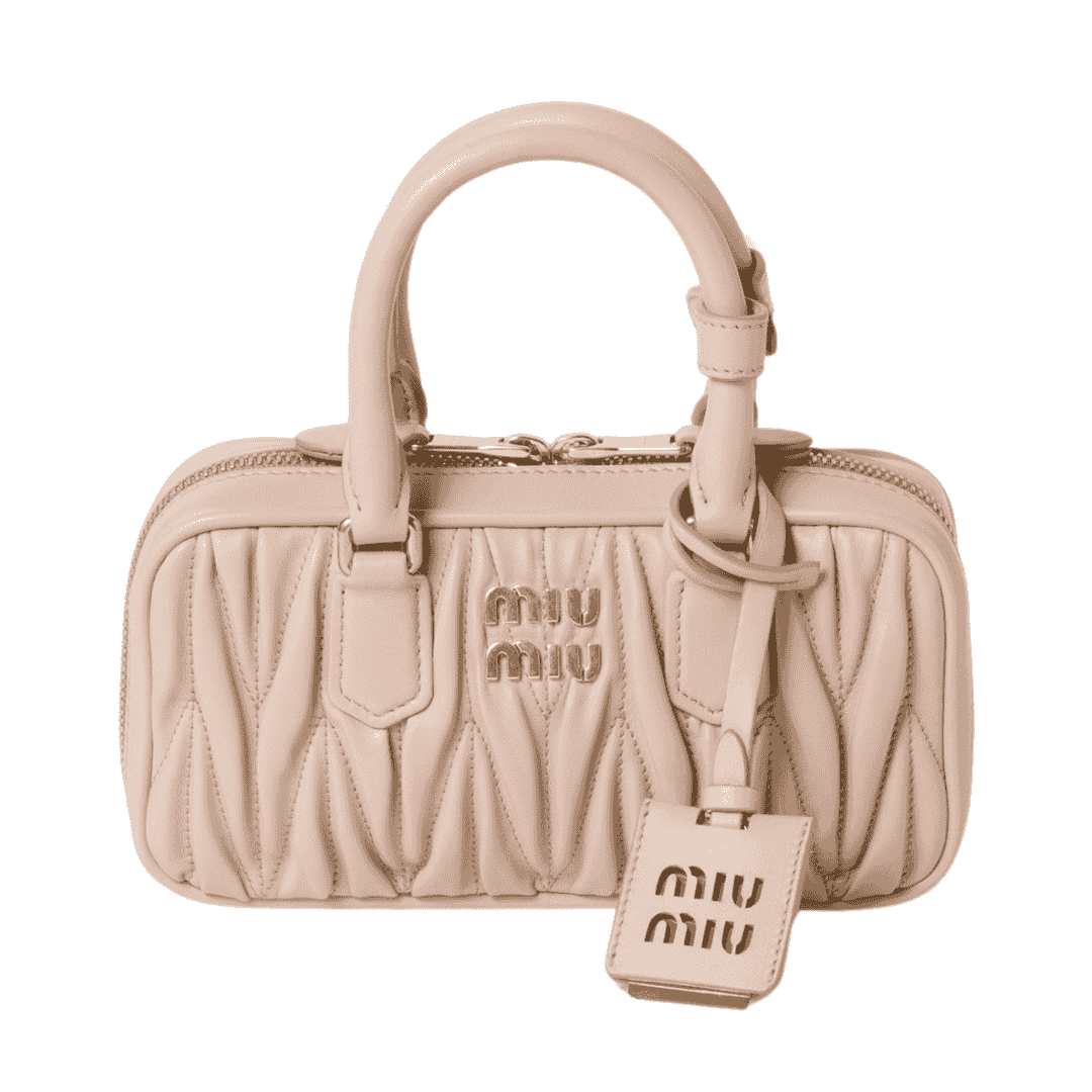 MIUMIU Arcadie matelassé nappa leather mini-bag "Powder Pink" - Bagistaofficial