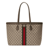 Gucci Ophidia medium tote bag "beige and dark brown" - Bagistaofficial