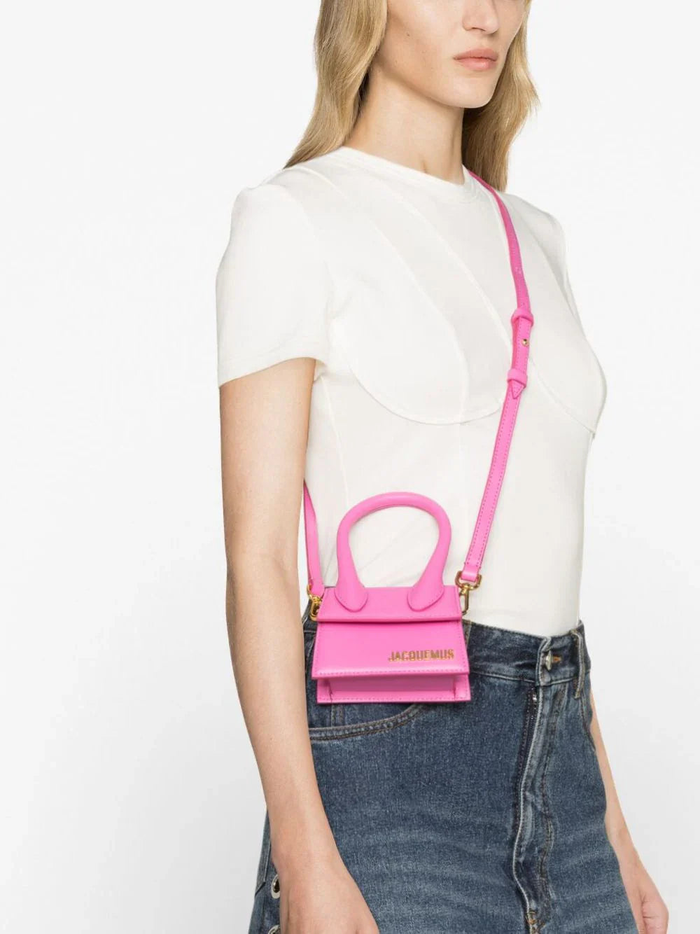 Jacquemus Le Chiquito leather "Hot Pink" - Bagistaofficial