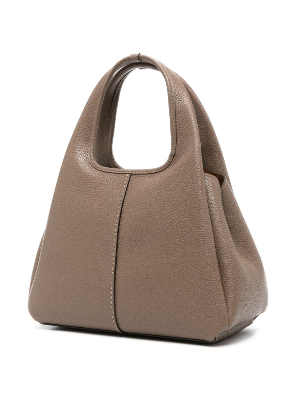 Coach Lana 23 pebbled leather shoulder bag "Stone Brown" - Bagistaofficial