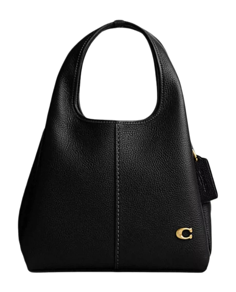 Coach Lana 23 pebbled leather shoulder bag "Black" - Bagistaofficial