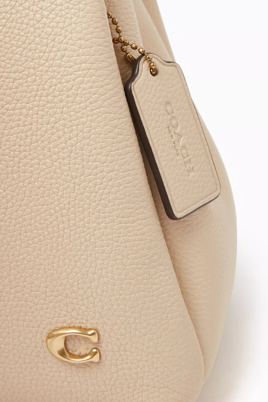 Coach Lana 23 pebbled leather shoulder bag "Ivory" - Bagistaofficial