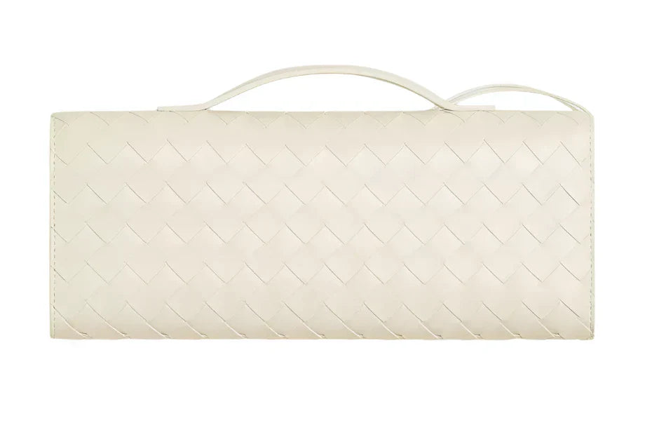 Bottega Veneta Andiamo long clutch "White" - Bagistaofficial