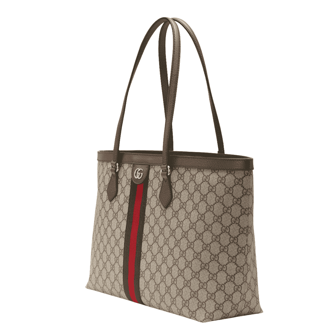 Gucci Ophidia medium tote bag "beige and dark brown" - Bagistaofficial