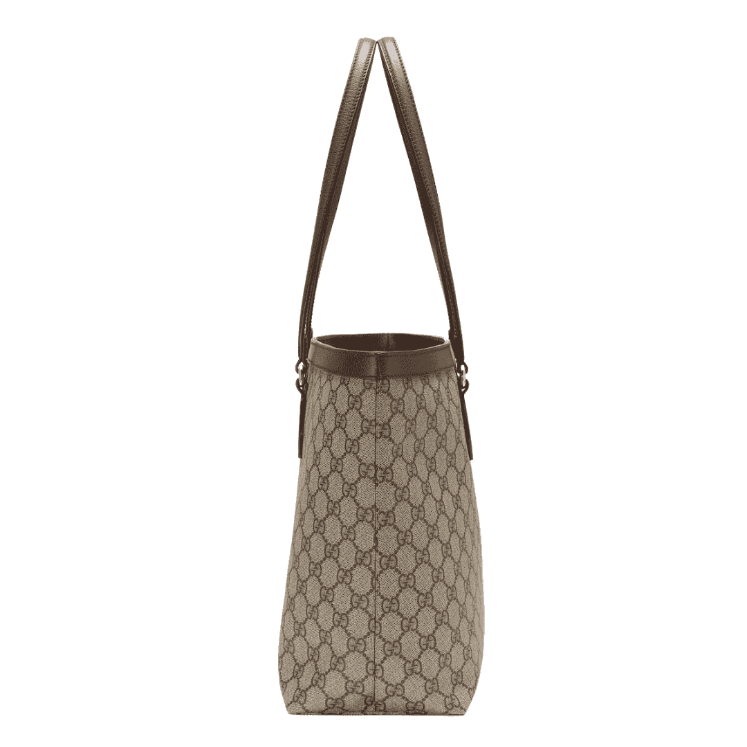 Gucci Ophidia medium tote bag "beige and dark brown" - Bagistaofficial