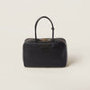 MiuMiu Leather Beau bag Black - Bagistaofficial