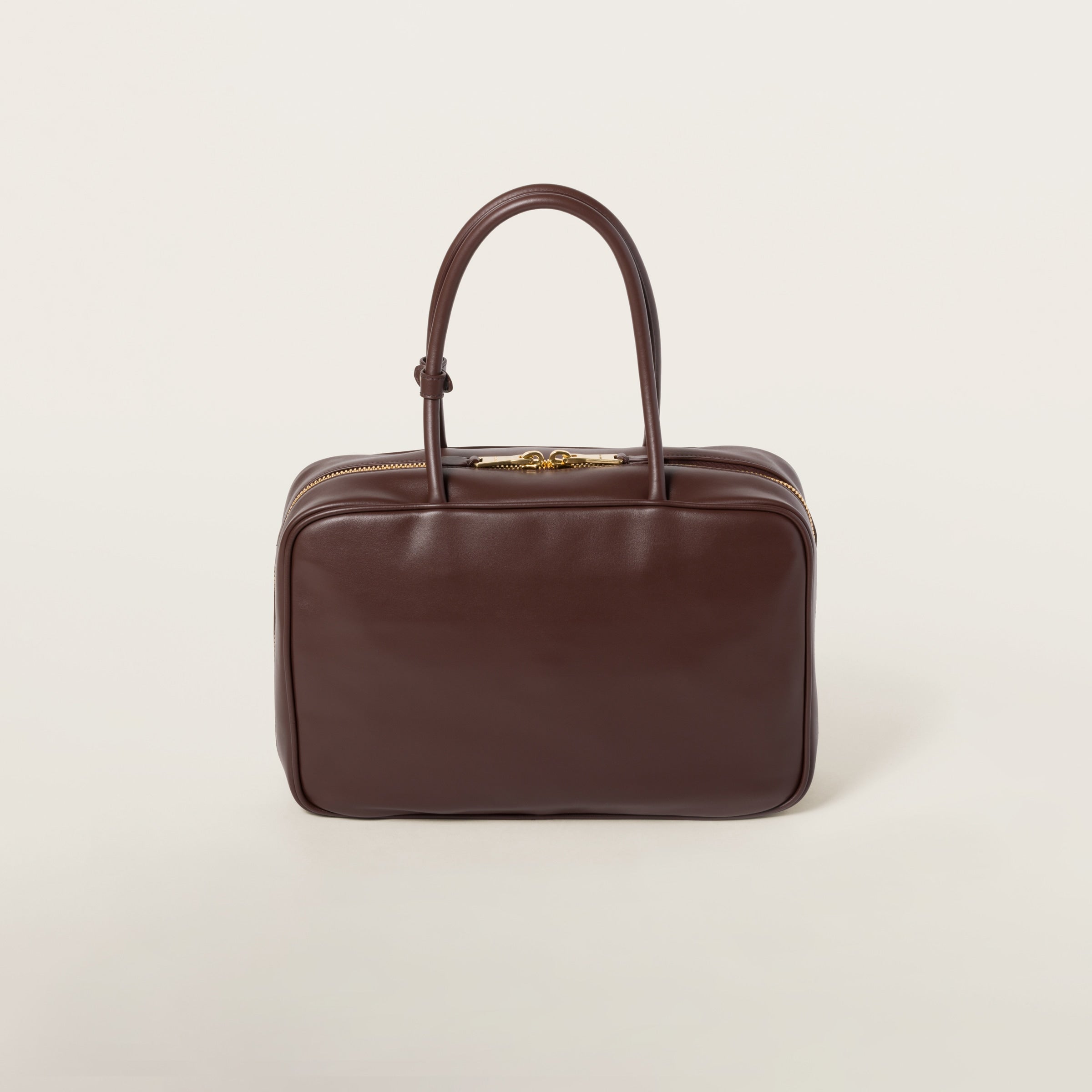 MiuMiu Leather Beau bag Briarwood - Bagistaofficial