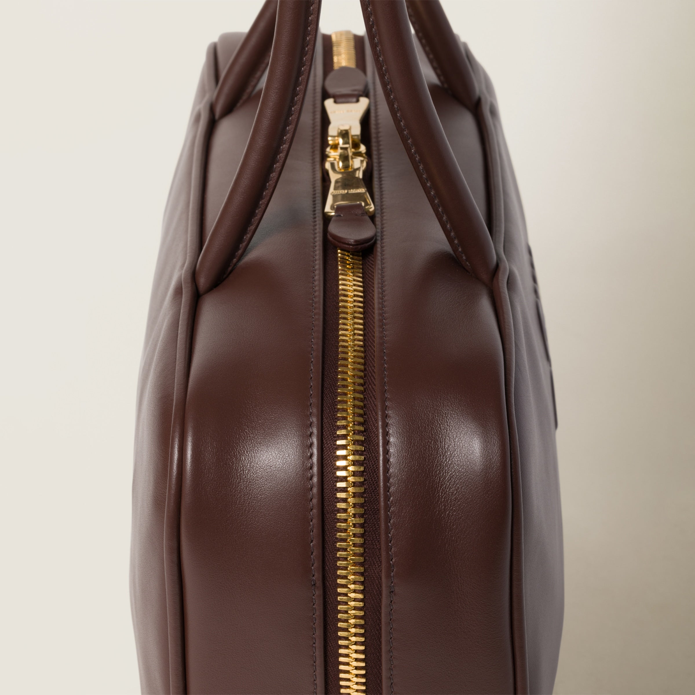 MiuMiu Leather Beau bag Briarwood - Bagistaofficial