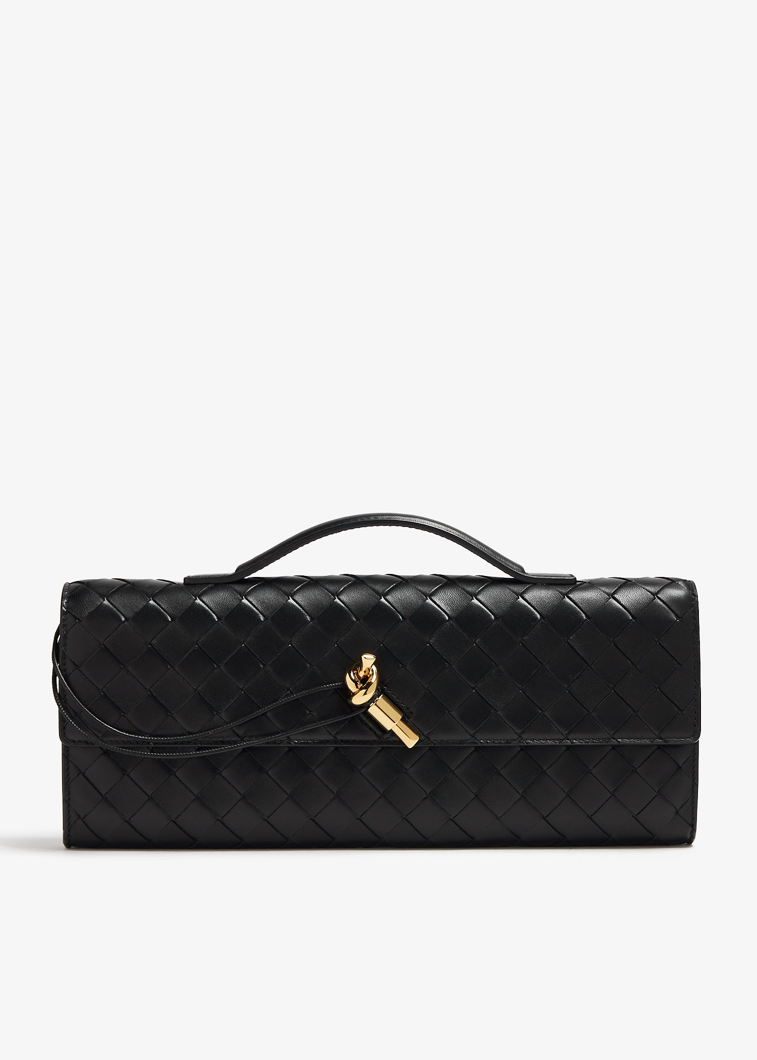 Bottega Veneta Andiamo Long Clutch "Black" - Bagistaofficial