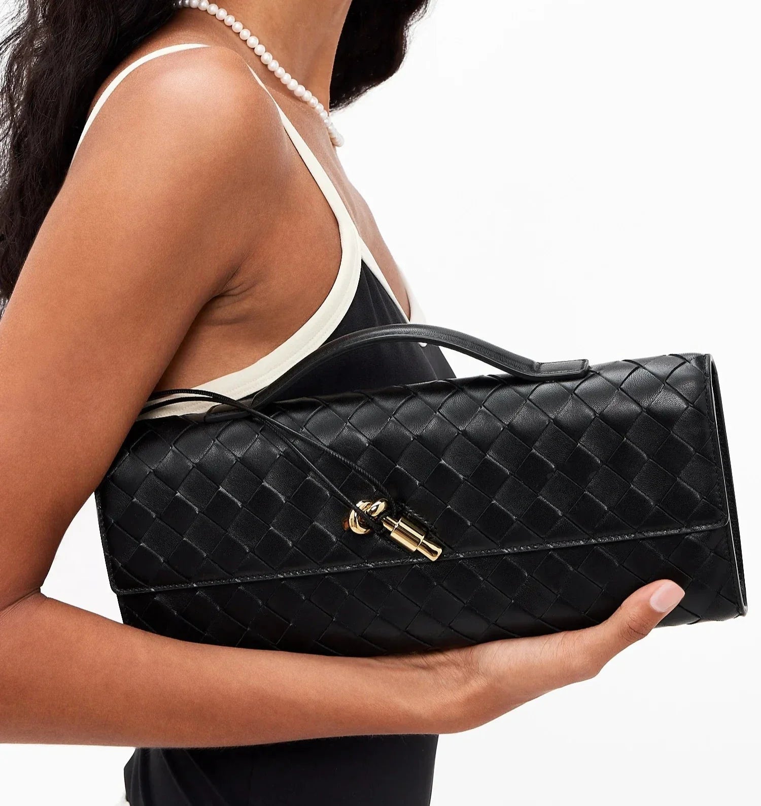 Bottega Veneta Andiamo Long Clutch "Black" - Bagistaofficial