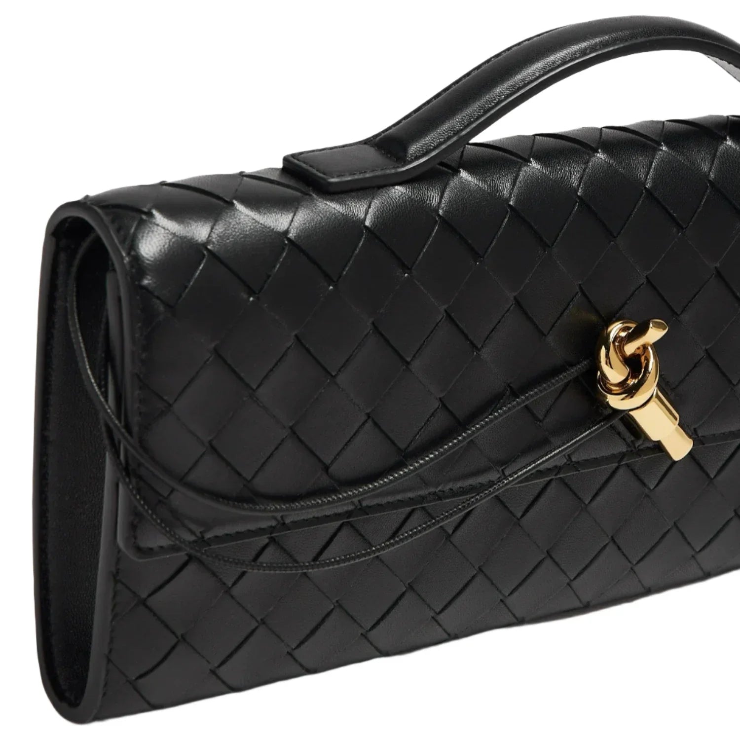 Bottega Veneta Andiamo Long Clutch "Black" - Bagistaofficial