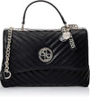 GUESS Blakely Top Handle Flap Sling Bag "Black" - Bagistaofficial