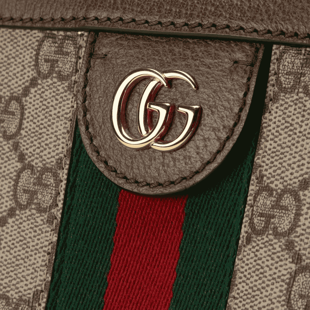 Gucci Ophidia medium tote bag "beige and dark brown" - Bagistaofficial