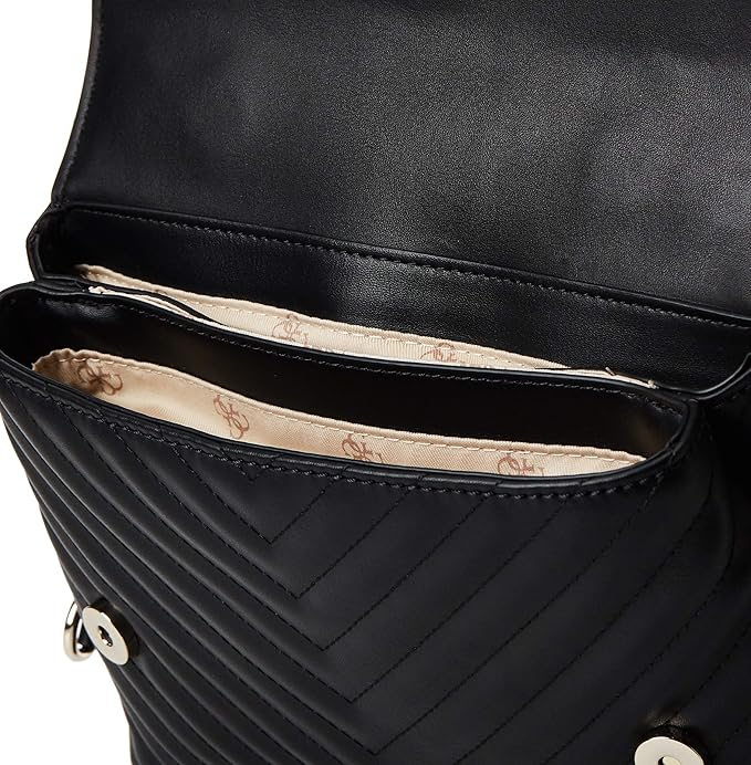 GUESS Blakely Top Handle Flap Sling Bag "Black" - Bagistaofficial