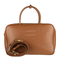 MiuMiu  Leather Beau Bag Cognac - Bagistaofficial