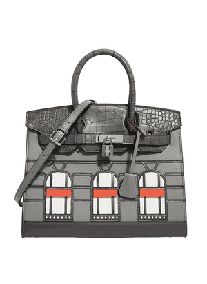 Hermes Sac Faubourg Birkin 20 Matte Alligator "White"