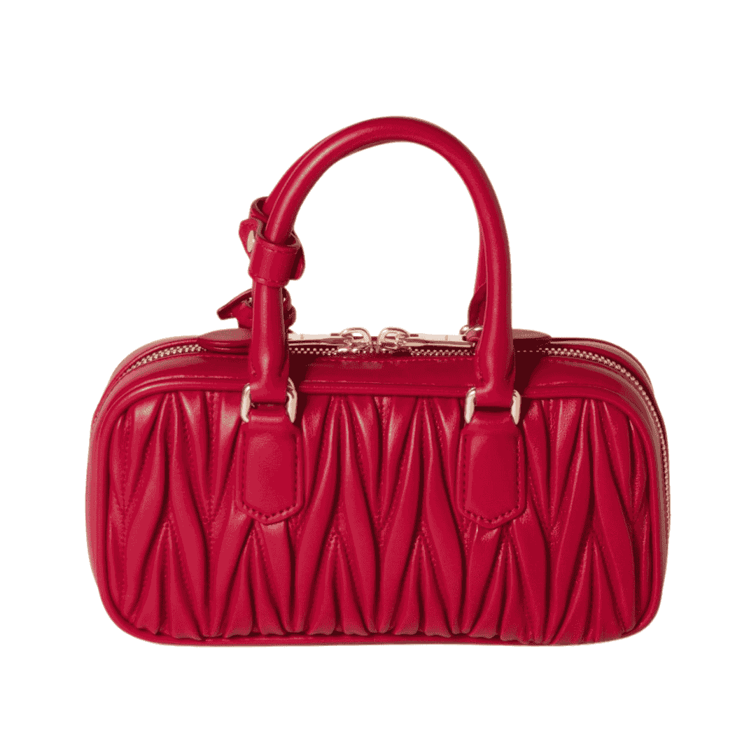 MIUMIU Arcadie matelassé nappa leather mini-bag "Red" - Bagistaofficial