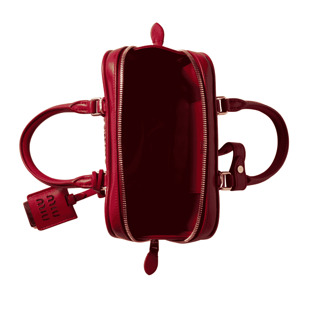 MIUMIU Arcadie matelassé nappa leather mini-bag "Red" - Bagistaofficial