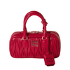 MIUMIU Arcadie matelassé nappa leather mini-bag "Red" - Bagistaofficial