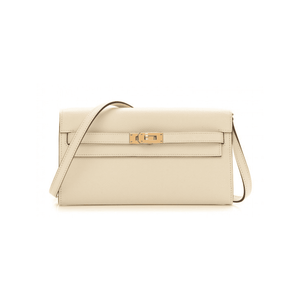 Hermes  Epsom Verso Kelly Wallet To Go Nata Jaune Poussin