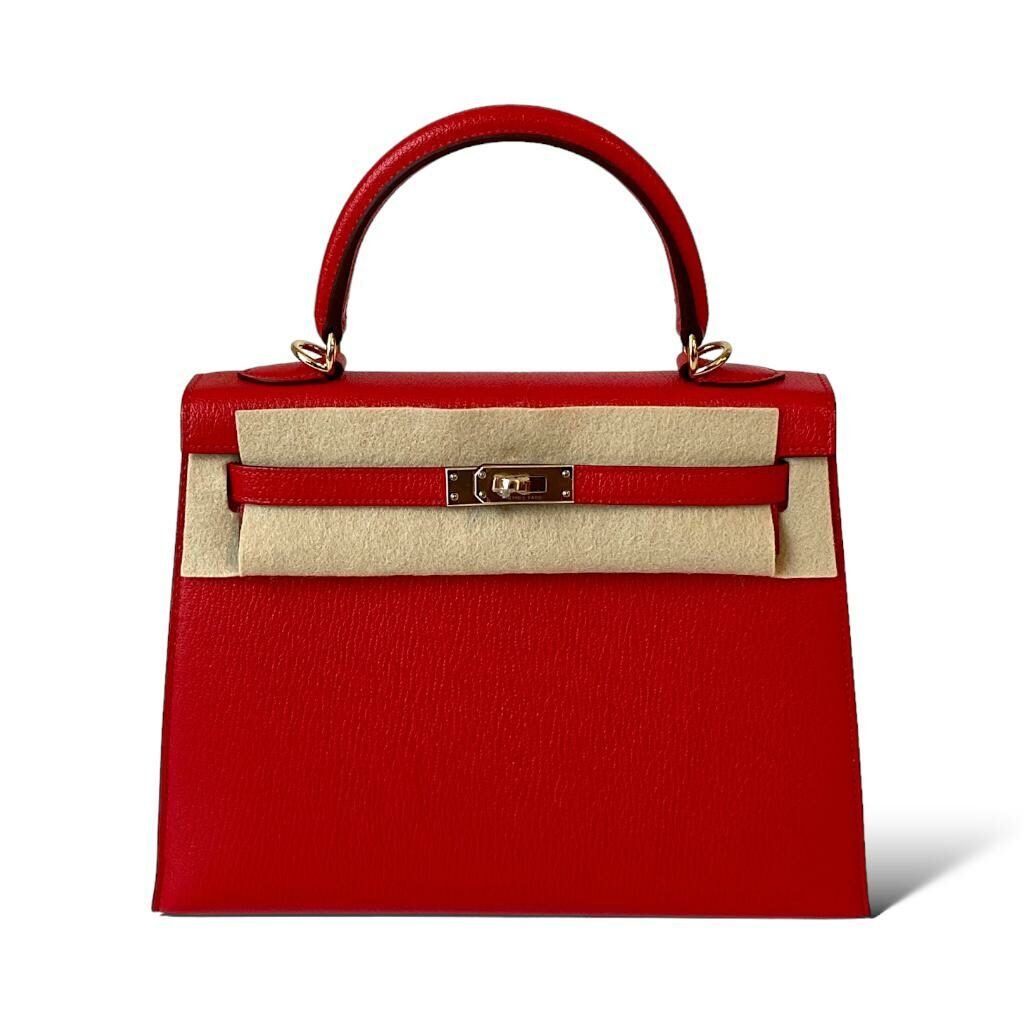 Hermes Kelly 22 Orange Field - Bagistaofficial