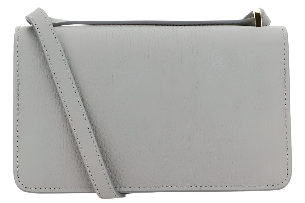 BURBERRY Mini Leather TB Cross-Body Bag "Grey" - Bagistaofficial