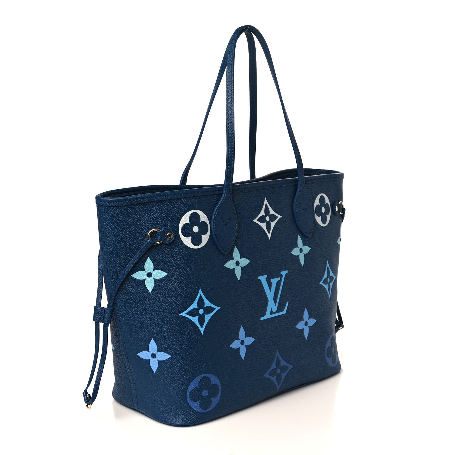 LOUIS VUITTON Empreinte Monogram Giant Neverfull MM "Degrade Bleu" - Bagistaofficial