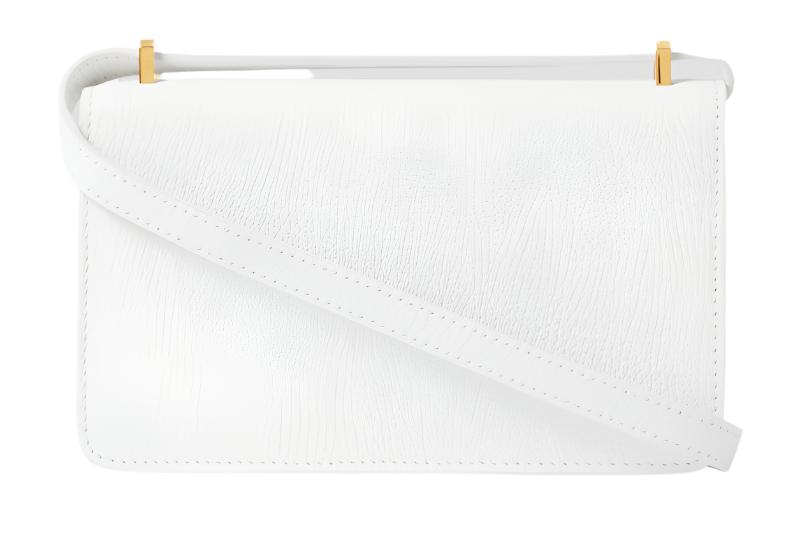 BURBERRY Mini Leather TB Cross-Body Bag "White" - Bagistaofficial