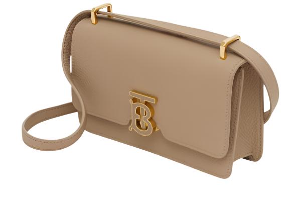 BURBERRY Mini Leather TB Cross-Body Bag "Beige" - Bagistaofficial