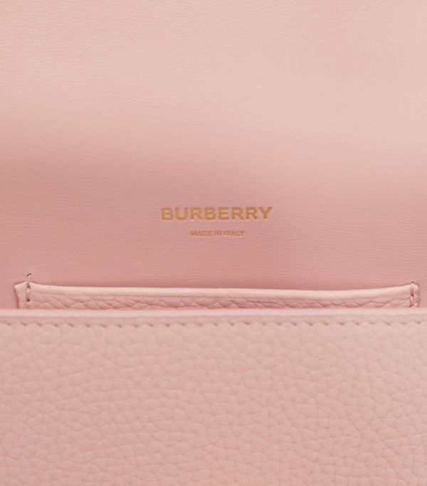 BURBERRY Mini Leather TB Cross-Body Bag "Pink" - Bagistaofficial