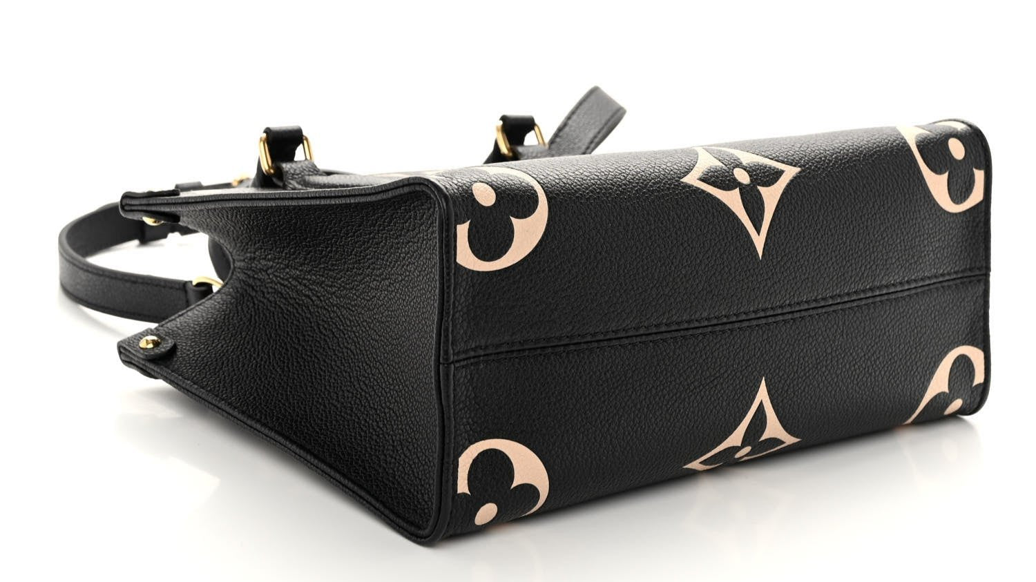 LOUIS VUITTON Empreinte Monogram Giant Onthego PM "Black Beige" - Bagistaofficial