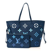 LOUIS VUITTON Empreinte Monogram Giant Neverfull MM "Degrade Bleu" - Bagistaofficial