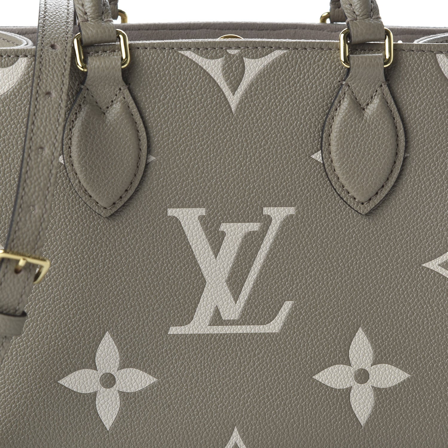 LOUIS VUITTON Empreinte Monogram Giant Onthego "PM Tourterelle Creme" - Bagistaofficial